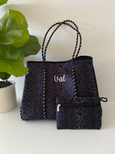Load image into Gallery viewer, Black Leopard Tote