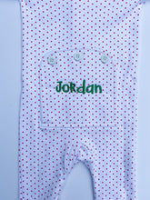 Load image into Gallery viewer, Red Bitty Dot Drop Seat Holiday Pajamas