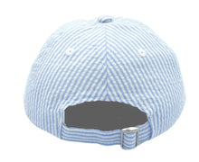 Load image into Gallery viewer, Seersucker Baby Hat (NB-24M)
