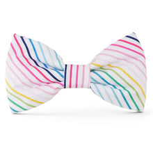 Load image into Gallery viewer, TFD x Simplified® Happy Stripe Dog Bow Tie
