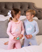Load image into Gallery viewer, Pink Bunny Applique Ruffle Pajama Pre-Order
