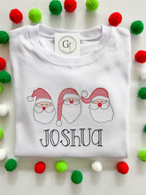 Load image into Gallery viewer, Holiday Santa Trio Holiday Shirt or Onesie
