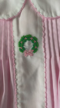 Load and play video in Gallery viewer, Pink Wreath Holiday Dress

