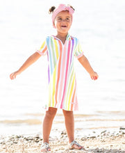 Load image into Gallery viewer, Rainbow Stripe Cover-Up - INVENTORY SALE
