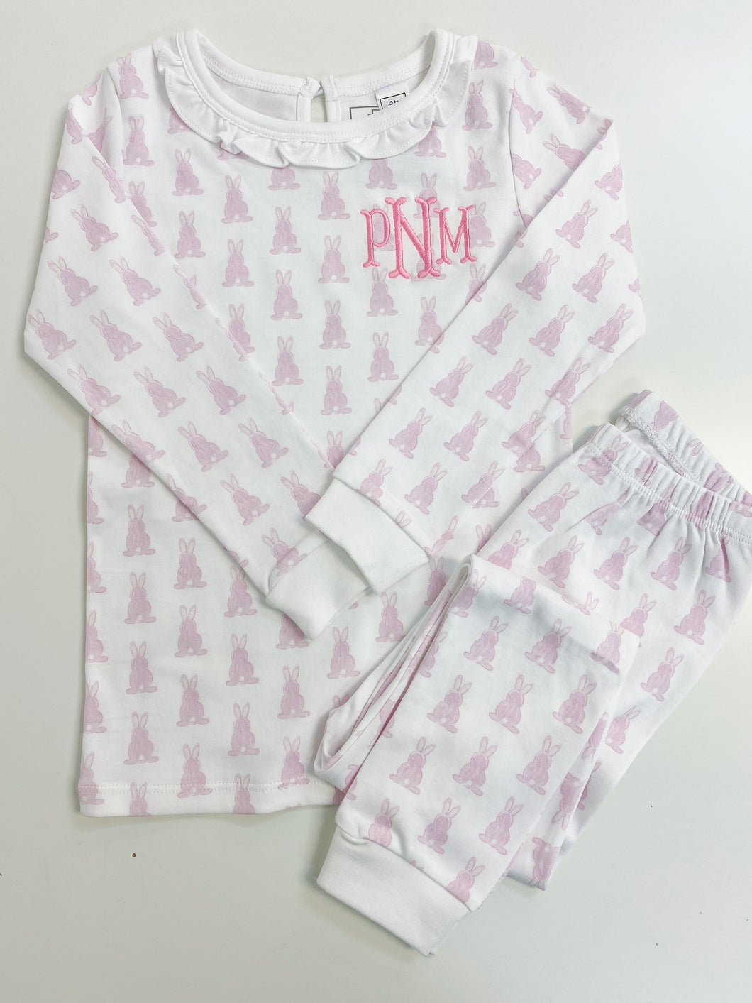 Pink Bunny Pima Cotton Pajamas