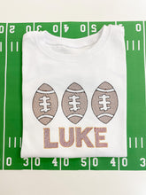 Load image into Gallery viewer, Football Trio Tee Or Onesie
