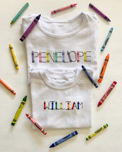 Load image into Gallery viewer, Crayon Letters Tee - NEW!
