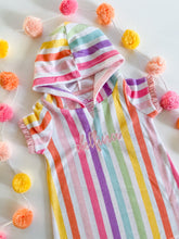 Load image into Gallery viewer, Rainbow Stripe Cover-Up - INVENTORY SALE
