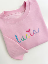 Load image into Gallery viewer, Rainbow Heart Crewneck Sweatshirt
