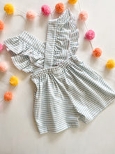 Load image into Gallery viewer, Cross Back Ruffle Romper
