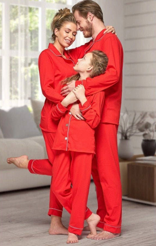 Red pjs 2025 with white trim