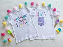 Load image into Gallery viewer, Birthday Girl Ice Cream Custom Birthday Shirts
